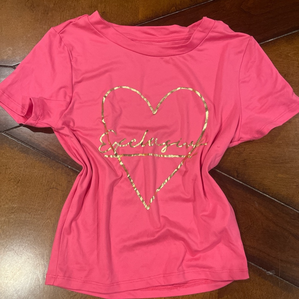 Charlotte Russe Vibrant Pink Tee